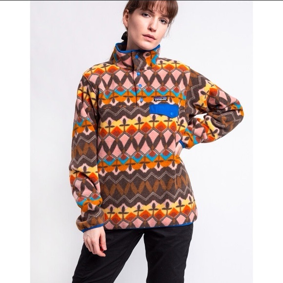 Patagonia Anthos Pink Lightweight Synchilla Snap-T Fleece Pullover - Picture 4 of 5